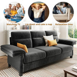 92 Inch Sofa, Comfy Lounge Couch with Adjustable armrests