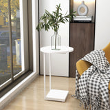 C Table End Table, Couch Table That Slide Under, Sofa Side Table in Living Room