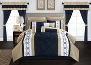 bed in a Bag Comforter Set, King Size (20 Pieces), Icaria - Microfiber Bedding - Comforter,