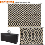 Reversible Mats, Plastic Straw Rug, Modern Area Rug, Large Floor Mat and Rug for Outdoors,