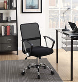 Furniture Office Chair Black Mesh Fabric Chrome 801319