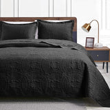 cabin King Size Quilt Set Blue Bedspreads - Soft Bed Summer Quilt Lightweight Microfiber