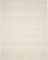 Natura Handmade Wool Area Rug 10' x 14' - Beige Flatweave for Living Room & Bedroom