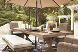 Beachcroft Modern Farmhouse Outdoor Dining Table with Porcelain Top