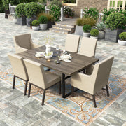 7-Piece Outdoor Dining Set, Patio Dining Furniture Set for 6