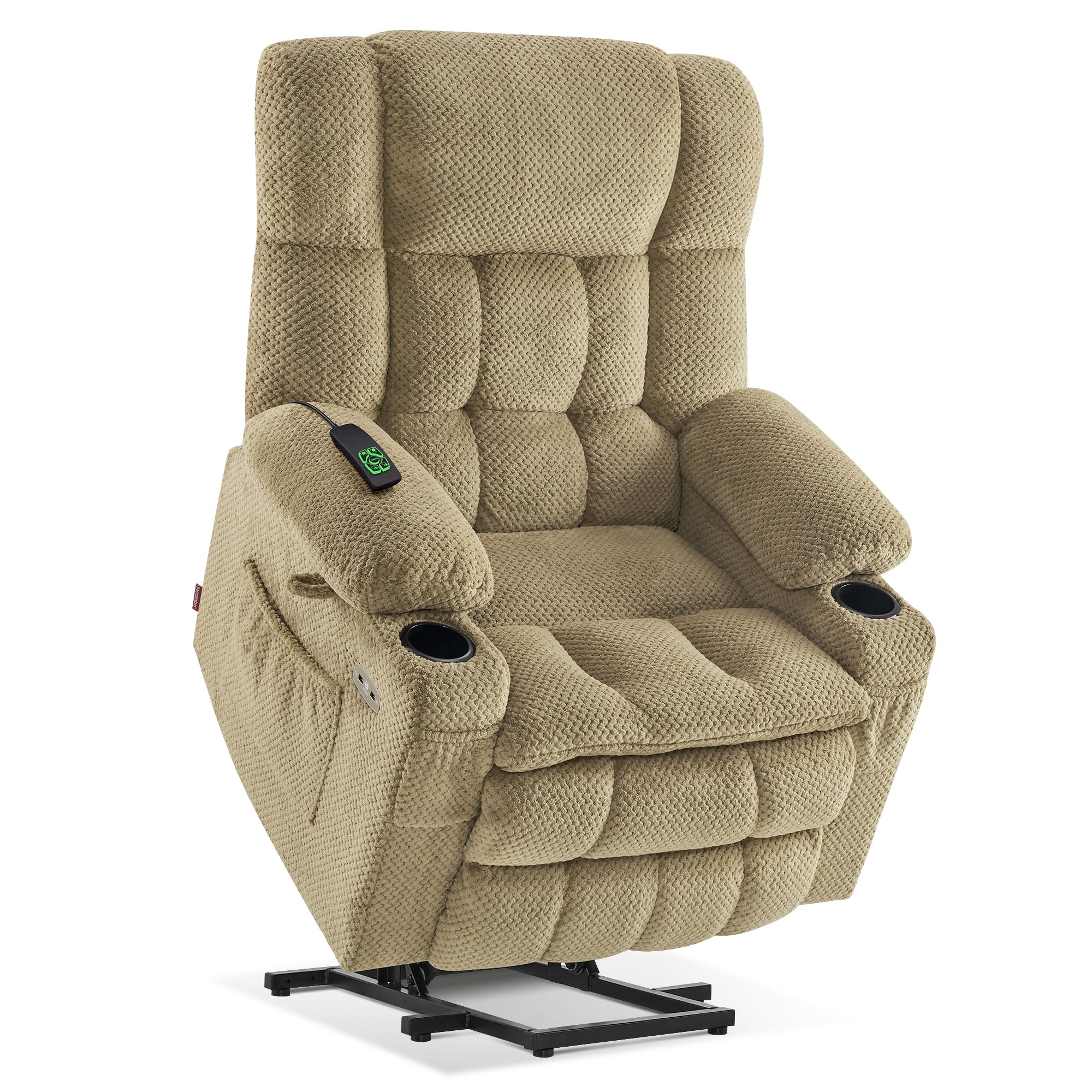 LiftLuxe Dual Motor Power Recliner – Massage, USB & Cup Holders