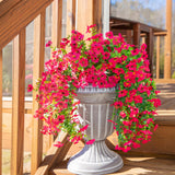 Artificial Flowers for Outdoors Fake Hanging Decoration, 2Pcs Hotpink Spring Decor