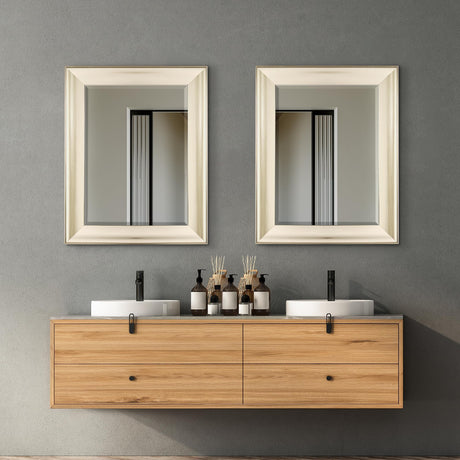 Brushed Nickel Bathroom Vanity Mirror