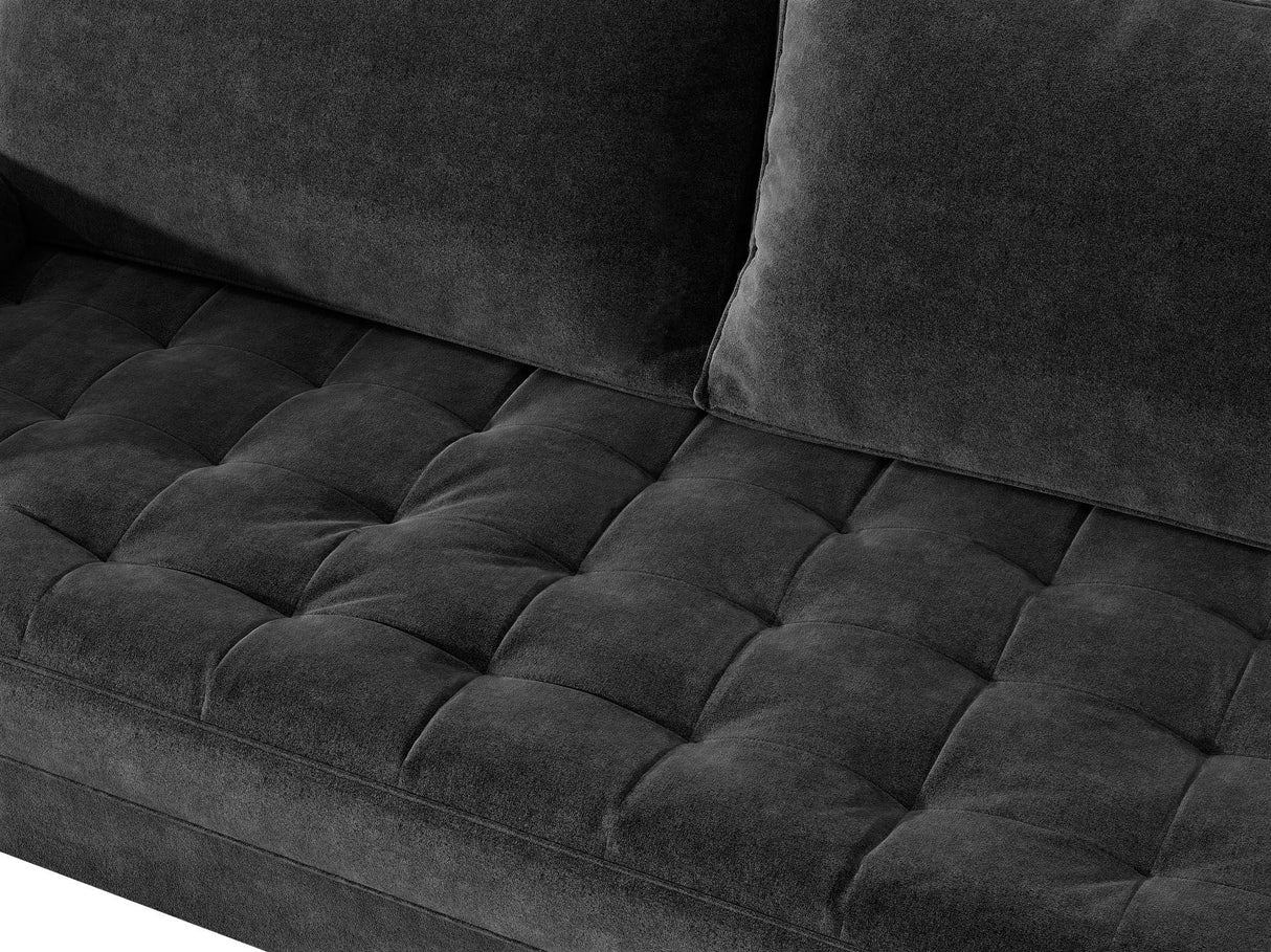 Womble Velvet Upholstered Living Room Diamond Tufted Chesterfield with Gleaming