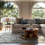 9x12 Becca Traditional Tiled Area Rug - Charcoal Faded Transitional Design