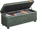 Collection - Storage Ottoman Bench, Entryway Bedroom Bench, 25 Gallons, Synthetic