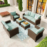 Patio Conversation Set Outdoor Furniture Wicker Rattan Sets