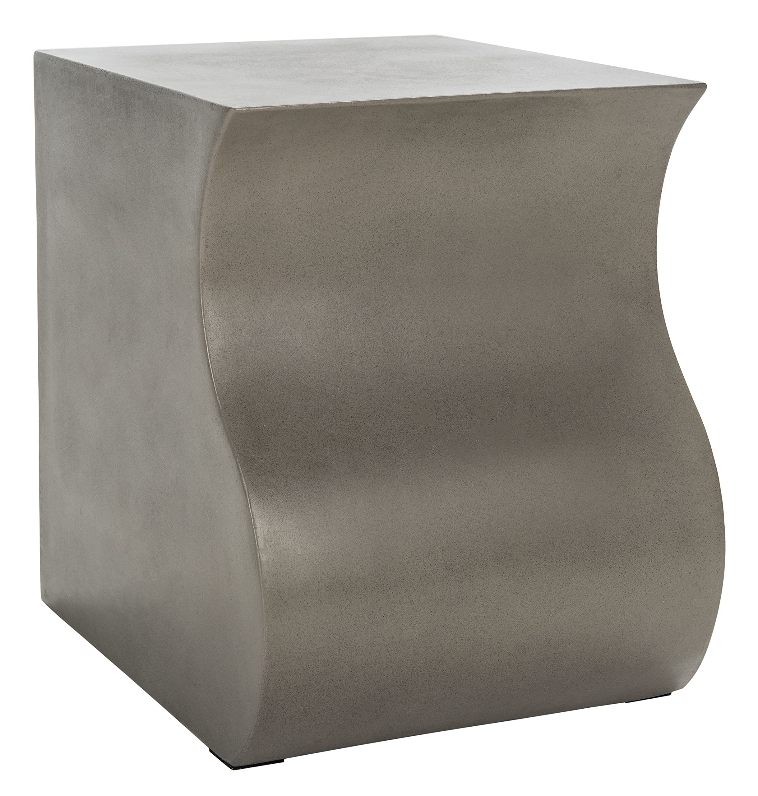 Outdoor Collection Mazza Modern Dark Grey Concrete Accent Table (Fully Assembled)