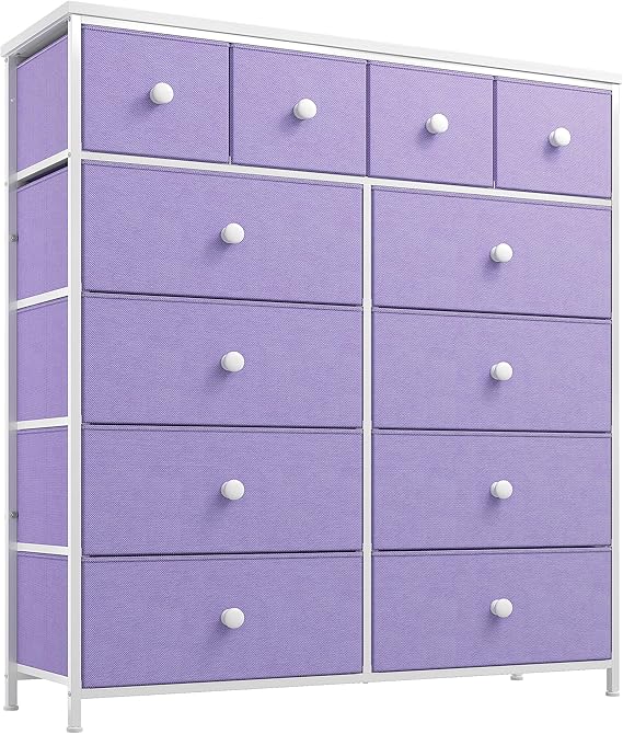 Dresser,Dresser for Bedroom with 12 Drawers Fabric Dressers & Chests