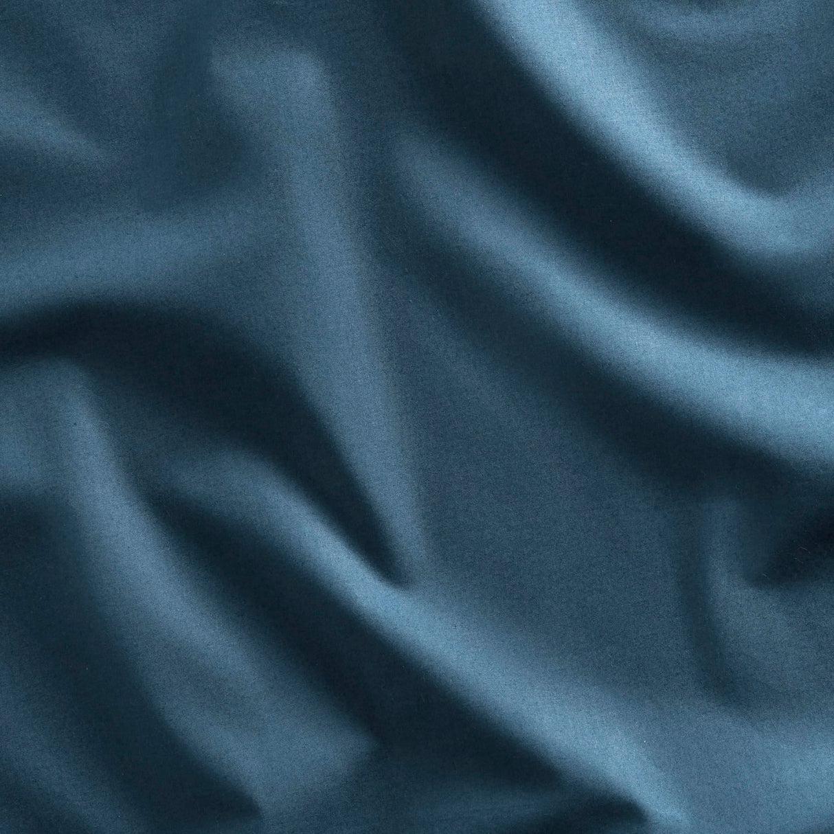 Percale Duvet Cover - 100% Cotton, Full/Queen Size in Abyss Blue