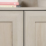 Miscellaneous Storage Bookcase/ Book Shelf With Doors, Chalked Chestnut finish