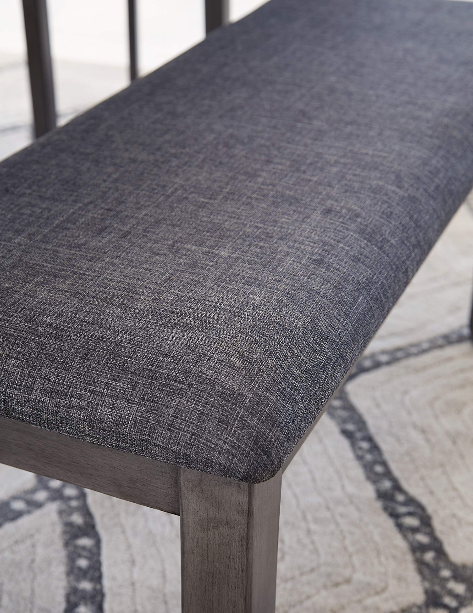 Bridson 6-Piece Dining Set with Bench - Gray