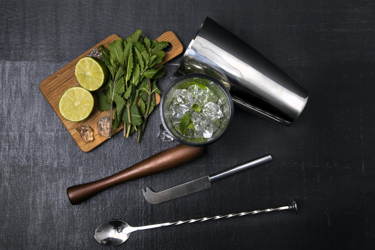 Mojito Kit, 5 Piece Cocktail Making Set, Green