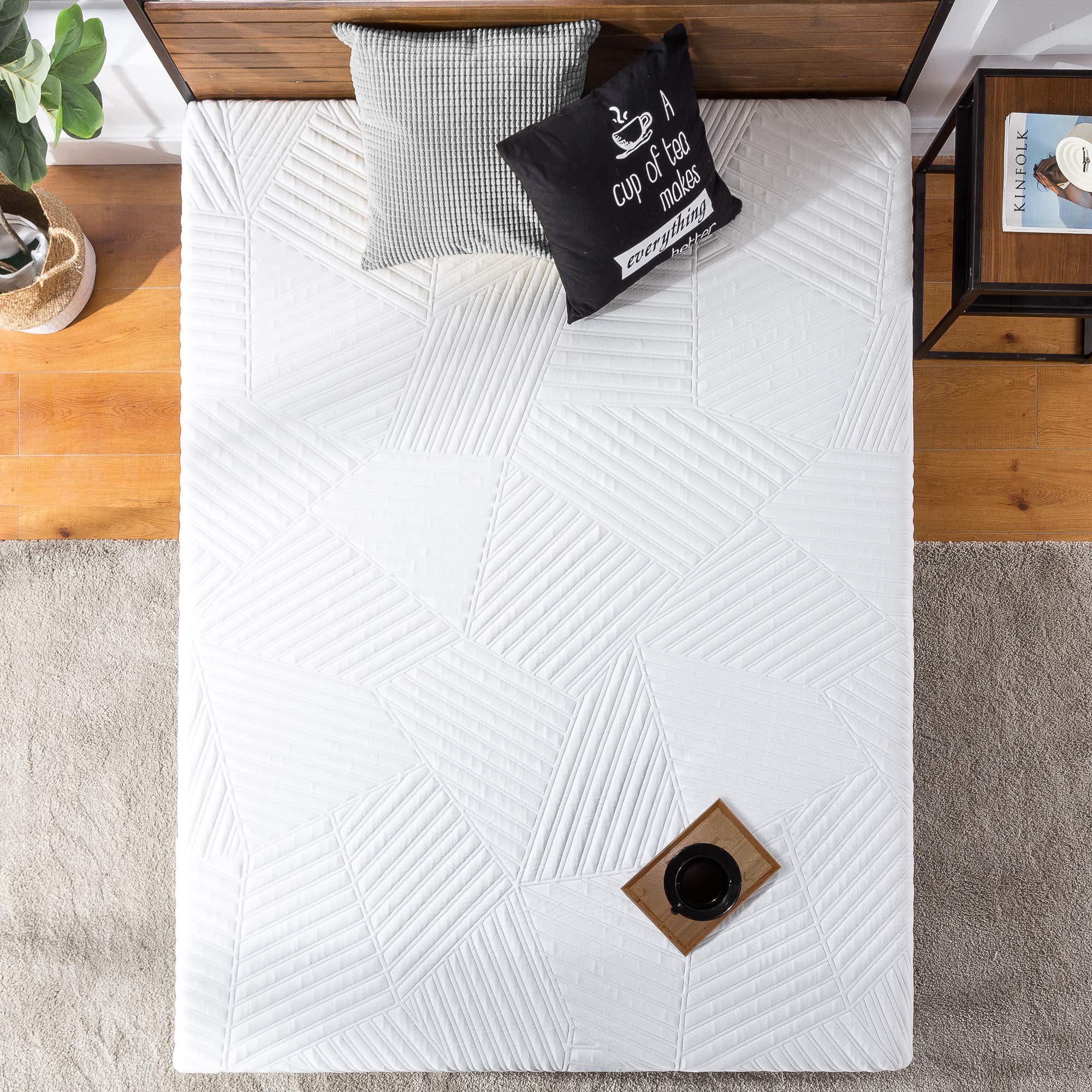 10 Inch Cooling Copper ADAPTIVE Pocket Spring Hybrid Mattress, Queen, Moisture Wicking Cover