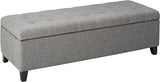 Mission Fabric Storage Ottoman, Dark Teal Dimensions: 19.25”D x 50.75”W x 16.25”H