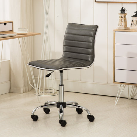 Fremo Chromel Adjustable Air Lift Office Chair in Grey