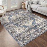 9x12 Area Rugs for Living Room,Ultra-Thin Washable Rug, Non-Slip Lightweight Foldable