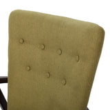 Becker Fabric Arm Chairs, 2-Pcs Set, Wasabi