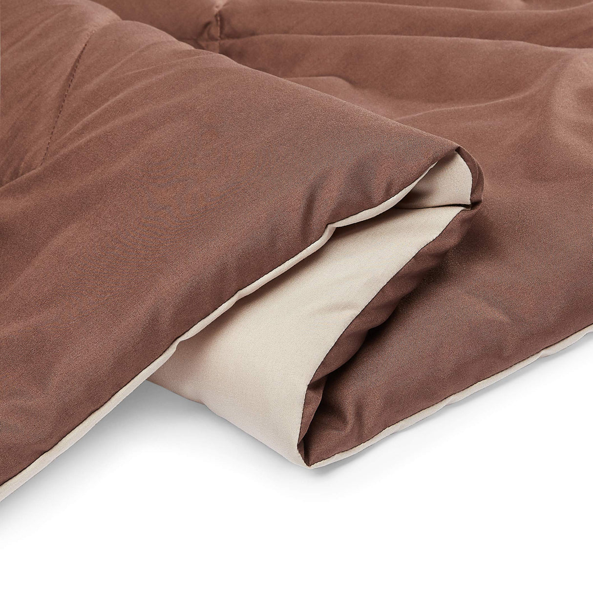 Reversible Lightweight Microfiber Comforter Blanket, King, Chocolate/Khaki