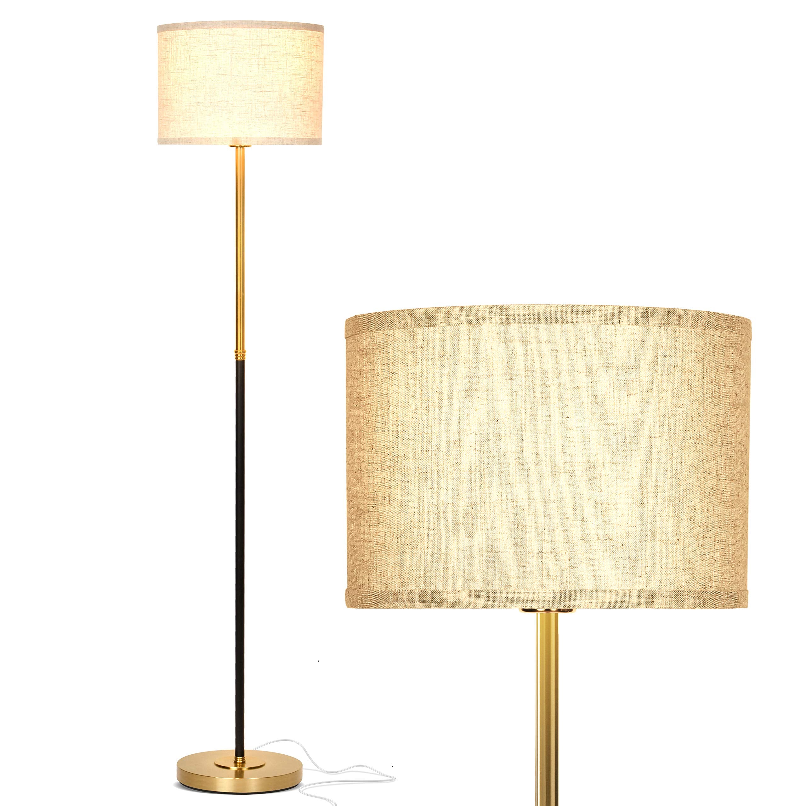 Emery LED Floor Lamp, Mid-Century Standing Lamp for Bedroom Reading