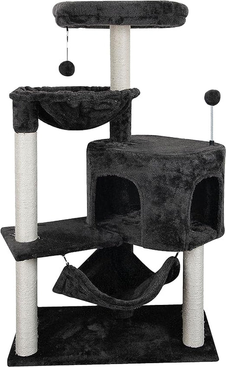 Newest Cat Tree with Cat Condo and Big Hammock