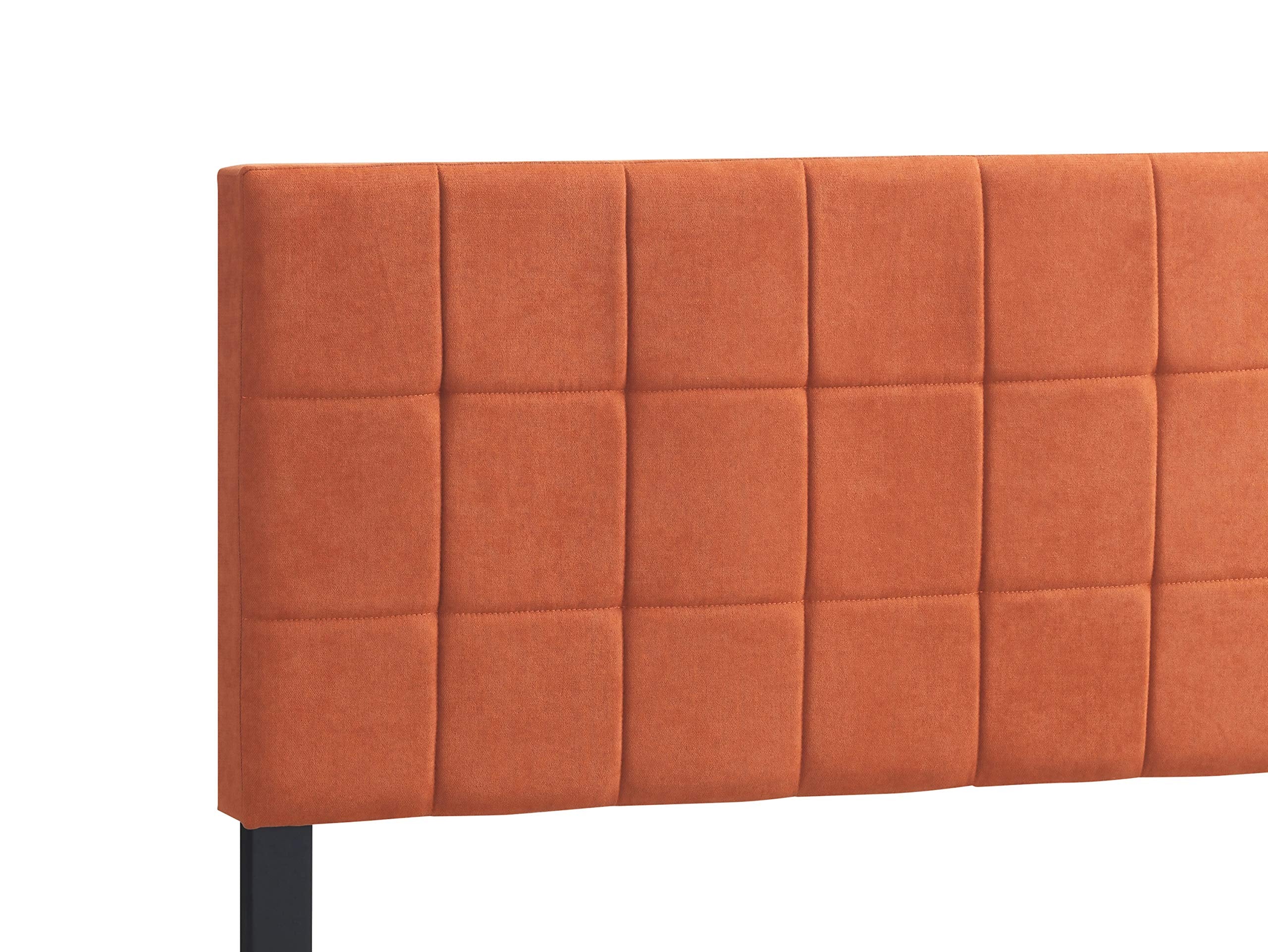 Fairfield Upholstered Panel Bed Orange, Twin