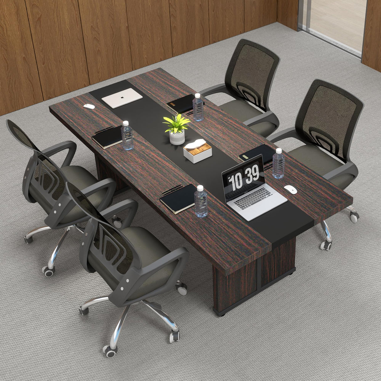 6ft Conference Table, Modern Conference Room Tables, Office Meeting Table with MDF