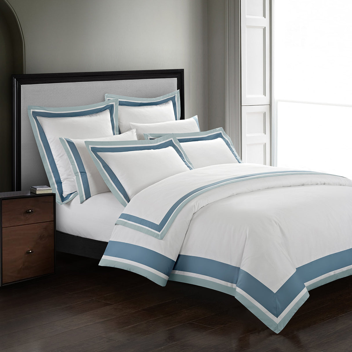 Shading 3 Pieces Do Not Include Filling Duvet Cover Set 100% Egyptian Cotton Sateen