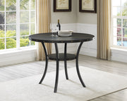 Roundhill Furniture Biony Collection Counter Height Dining Table, Round