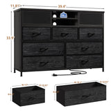 Dresser TV Stand with Power Outlet TV Stand for Bedroom TV Stands