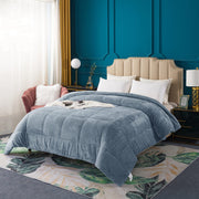 Super Ultra Soft Luxury Plush Sherpa Comforter, Cozy Reversible Faux Fur Machine