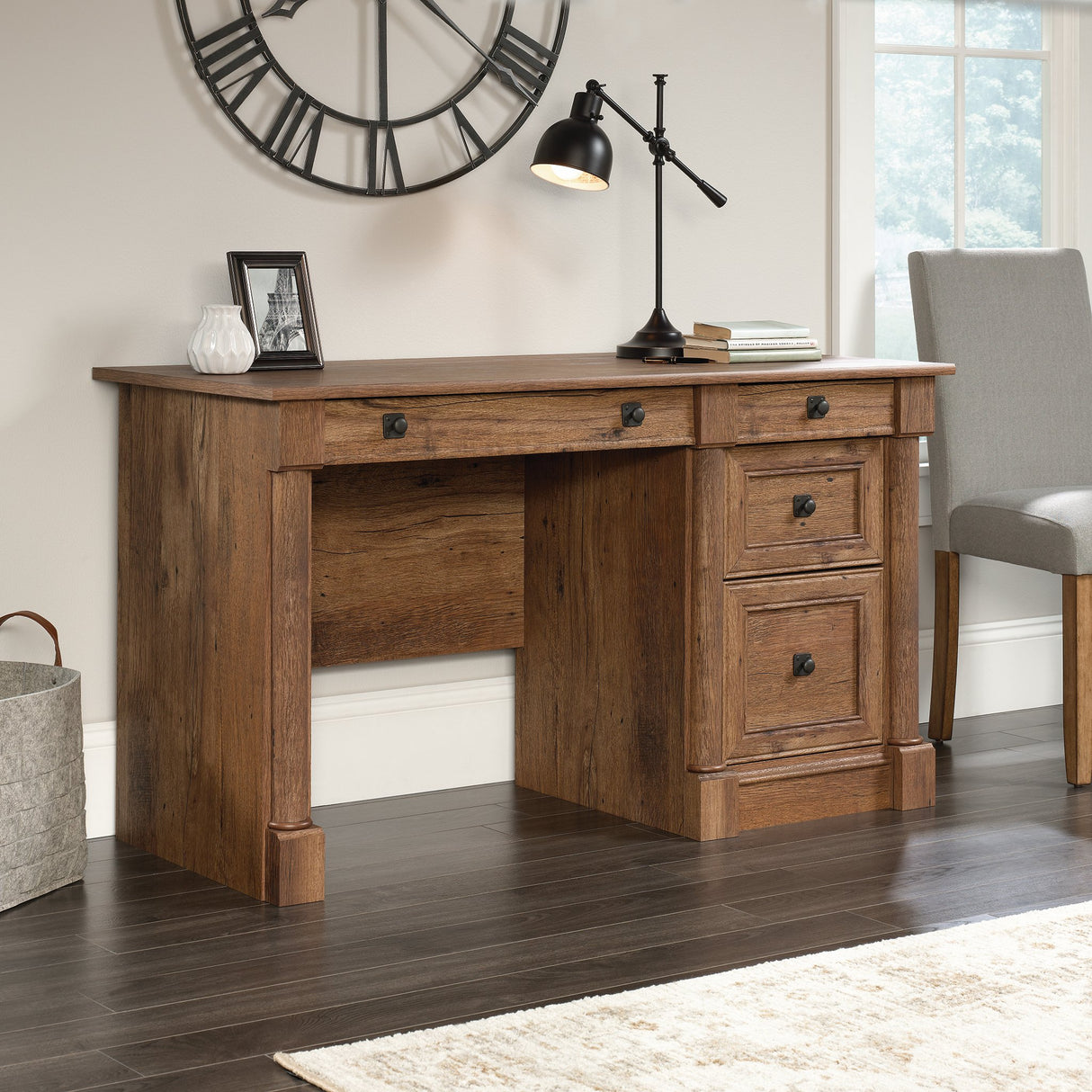 Palladia Computer Desk, Vintage Oak finish