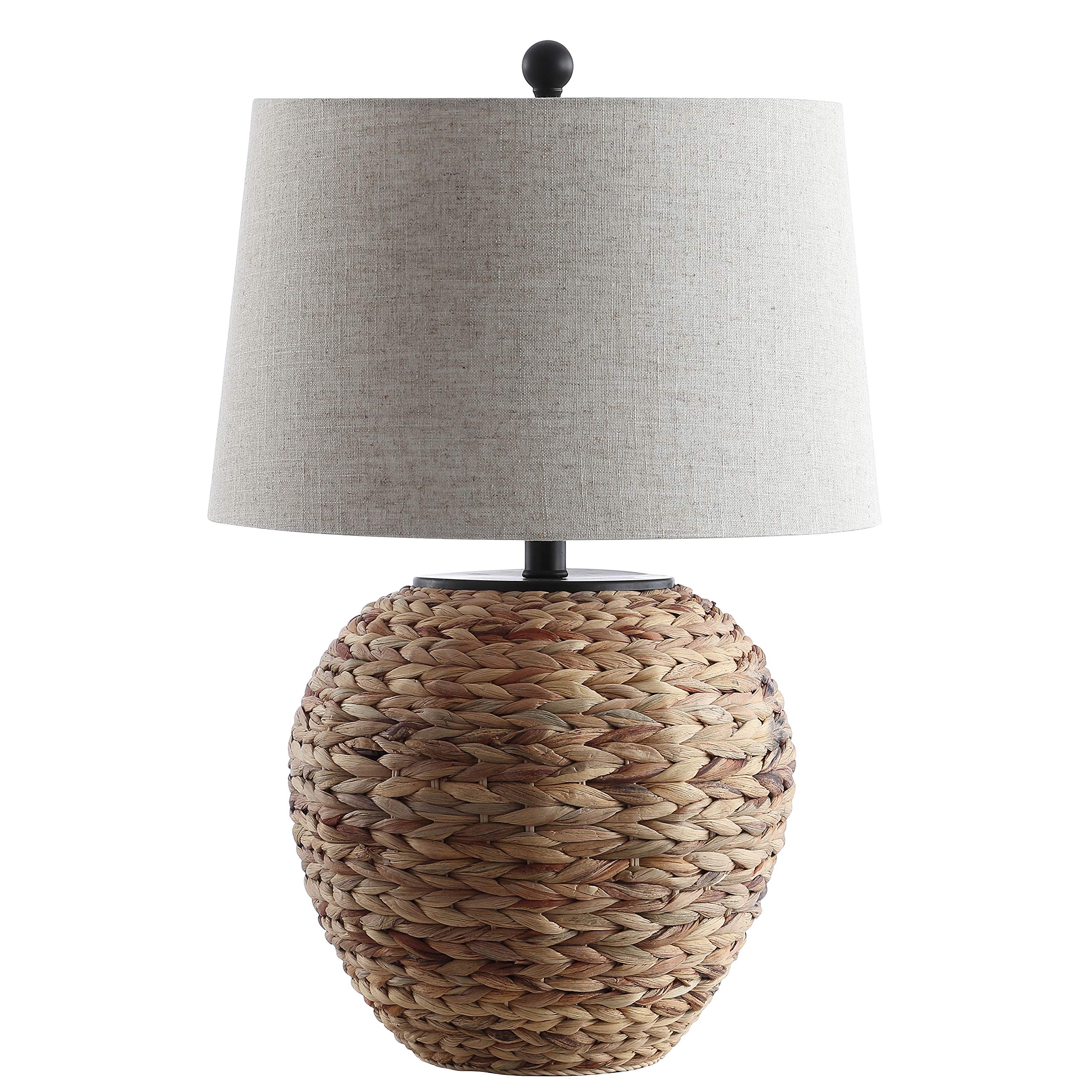 Banana Leaf Basket LED Table Lamp Coastal Cottage Industrial Bedside Desk