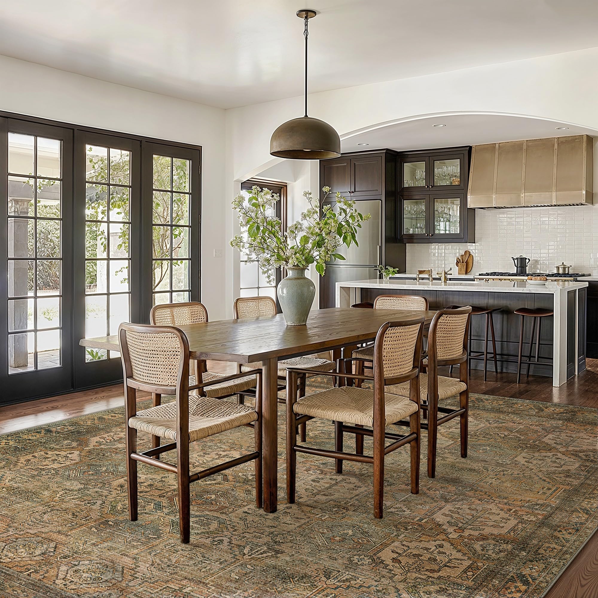 Ultra-Thin Foldable Low Pile Machine Washable Rug