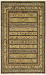 Fars Collection Area Rug - Pasadena (5' 1" x 8' Rectangle, Brown/ Light Brown)