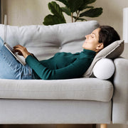 Bolster Pillows Insert (Pack of 2, White) - 6 x 16 Inches Bed and Couch Pillows