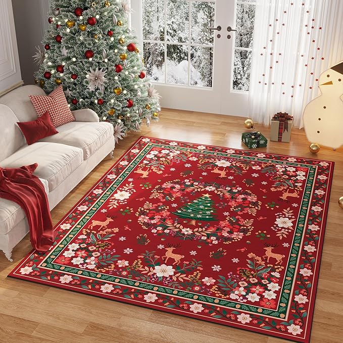 Area Rugs 8x10 Rug for Living Room Washable Boho Area Rug Non Slip Soft