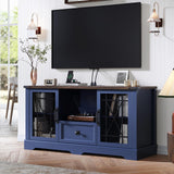 TV Stand with Charging Station Modern 55'' Television Stand Console with Adjustable