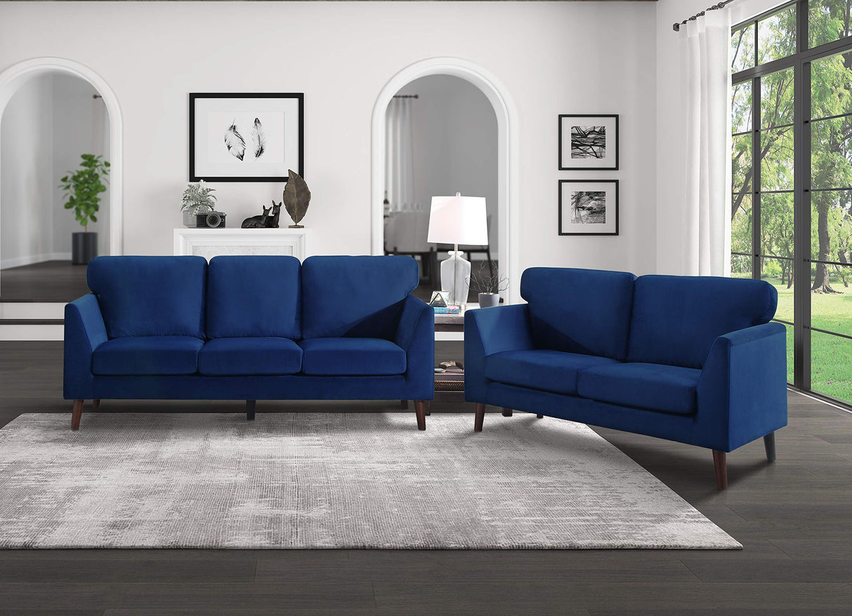 Tipton Living Room Loveseat, Blue