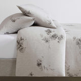 Calvin Klein - King Comforter Set, Soft Cotton Bedding, Floral Home Decor (Aquarelle Floral Grey, King)