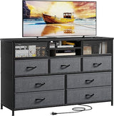 Dresser TV Stand with Power Outlet TV Stand for Bedroom TV Stands