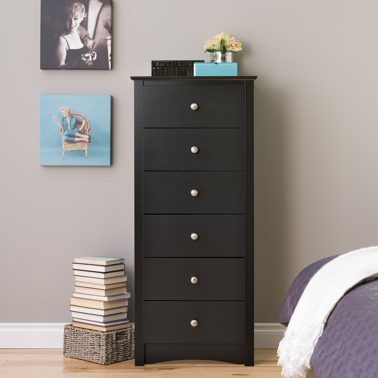 Sonoma 6 Drawer Tall Chest For Bedroom