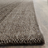 Palm Beach Collection Area Rug - 8' x 11', Silver, Sisal & Jute Design, Ideal for High Traffic