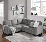 80'' Sectional Sleeper Sofa with Pull Out Couch Bed,L Shaped Couch