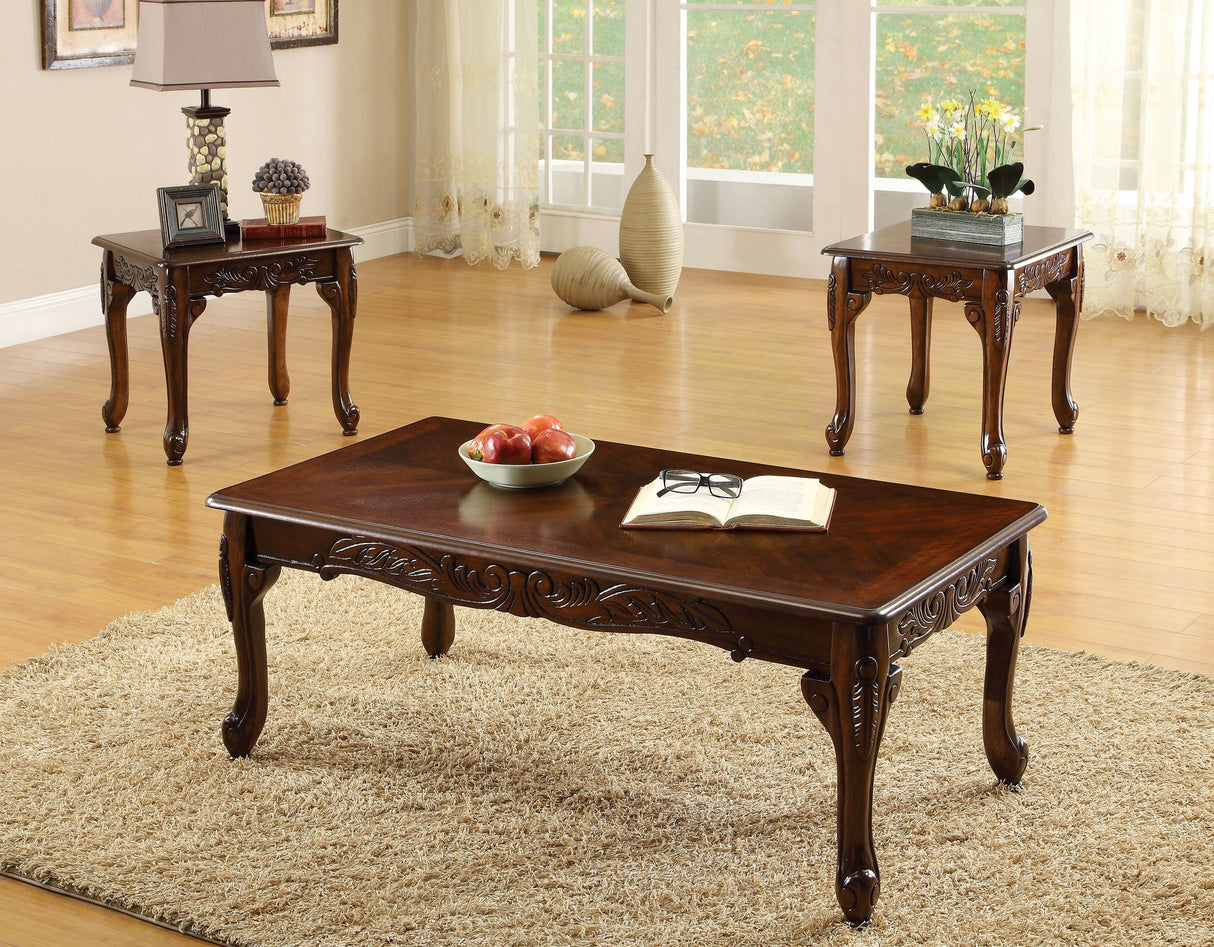 3-Piece Chesapeke Table Set, Cherry Finish